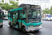 巴黎启用纯电动支线巴士 消除公共交通死角
