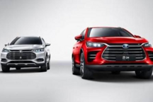 偶遇比亚迪全新一代唐EV纯电动运送中，还有一款神秘SUV伪装车