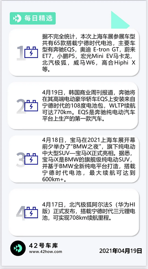 步入1000公里时代！上海车展续航最长的5款车，电池什么来头？