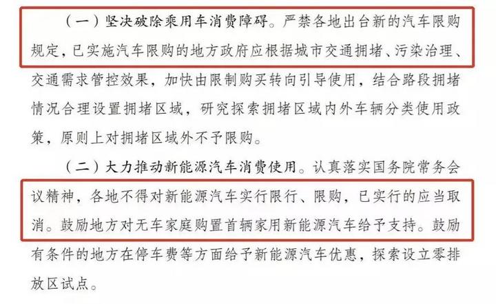 解读新能源汽车不限购 传统车由限购转向引导使用
