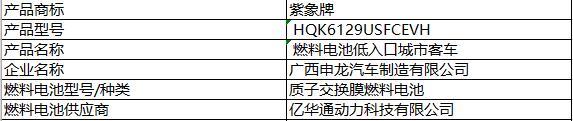 6款燃料电池汽车荣登第6批新能源推荐目录，“广西造”首上榜