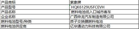 6款燃料电池汽车荣登第6批新能源推荐目录，“广西造”首上榜