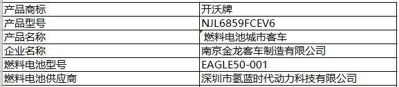 6款燃料电池汽车荣登第6批新能源推荐目录，“广西造”首上榜