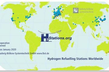 去年全球加氢站新增83座，累计432座，加氢站建设进入新高峰
