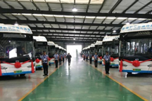 成都经开区氢燃料公交示范线落成