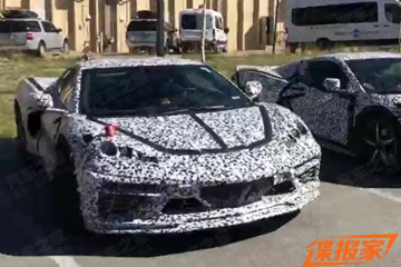 或为旗舰 疑似科尔维特C8混动版谍照