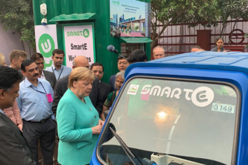 默克尔希望德国到2030年建立100万个电动汽车充电站