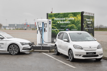 使用动力飞轮技术 Skoda建立快速充电站