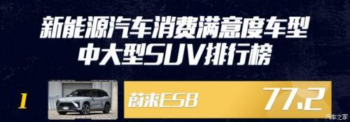 2020新能源车消费满意度排行榜，小鹏G3领衔紧凑SUV