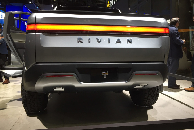 电动汽车，黑科技，前瞻技术，Rivian,Rivian专利,Rivian后档板专利，Rivian R1T，汽车新技术