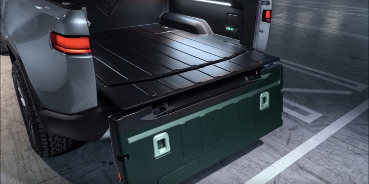 電動汽車，黑科技，前瞻技術(shù)，Rivian,Rivian專利,Rivian后檔板專利，Rivian R1T，汽車新技術(shù)