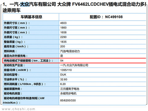 大众探岳插混版纯电续航54km 预计24万元起售-图2