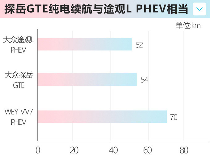 大众探岳插混版纯电续航54km 预计24万元起售-图2