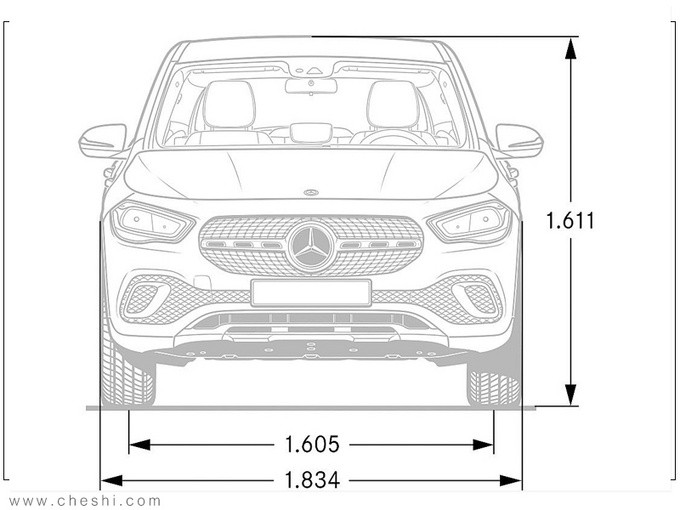 奔驰新GLA插混版尺寸曝光轴距比奥迪Q3还长-图4