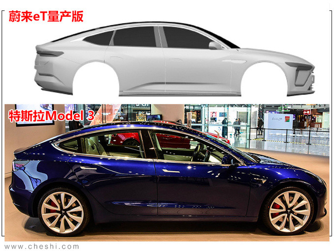 蔚来首款轿车实拍曝光酷似国产特斯拉Model 3-图1