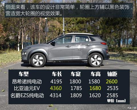 北京现代 昂希诺纯电动 2020款 TOP 悦享版