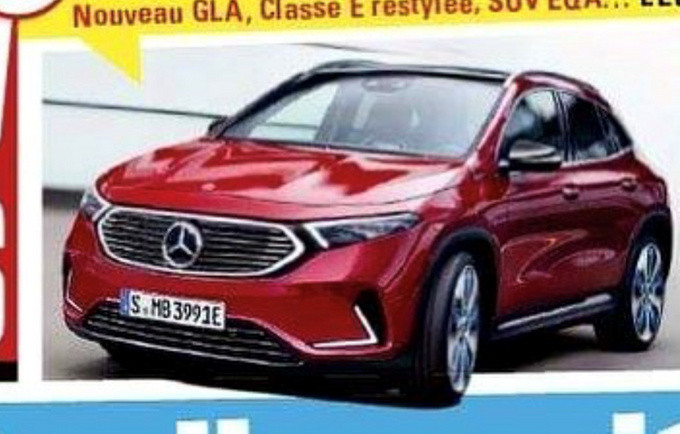奔馳全新GLA純電動(dòng)版曝光 車(chē)燈比奧迪設(shè)計(jì)感還強(qiáng)-圖1