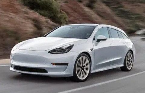 特斯拉Model 3猎装版曝光 造型酷似奔驰CLA旅行-图1