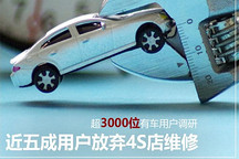为什么近五成用户放弃去4S店维修？
