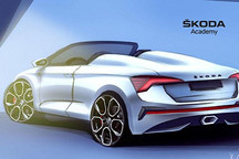 曝斯柯達(dá)Scala Spider概念車設(shè)計(jì)圖 或?qū)?月發(fā)布