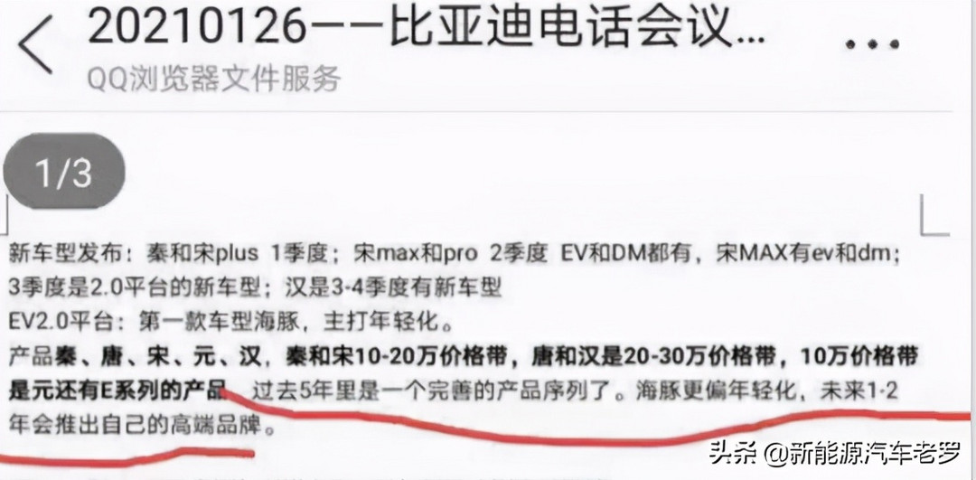 好驚喜！比亞迪內(nèi)部會(huì)議曝光：密謀推出高端品牌！但名字令人擔(dān)憂
