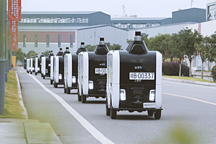 350臺小蠻驢雙11配送100萬單，豎起末端無人配送里程碑