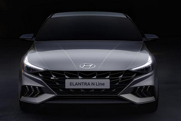 现代伊兰特N Line预告图发布！新车设计更运动