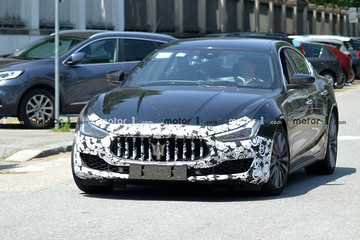 玛莎拉蒂Ghibli混动车型谍照曝光！新车将于7月16日亮相