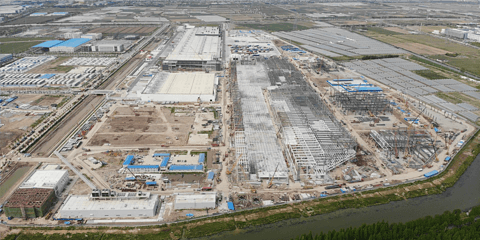 上海超级工厂二期在建