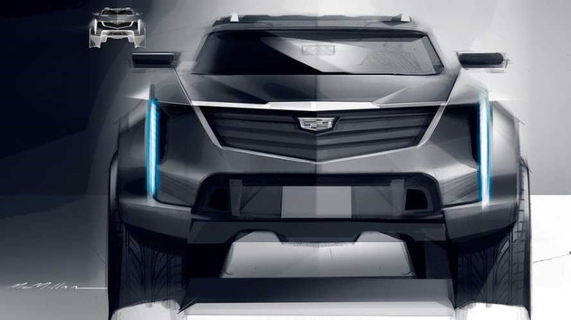Представлен эскиз дизайна нового электрического внедорожника Cadillac, который может быть того же уровня, что и Escalade