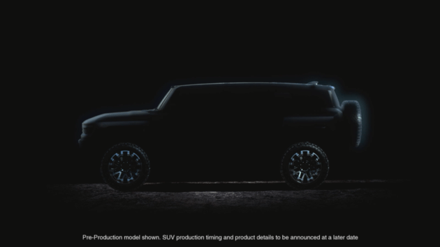 或将与皮卡车型采用相同动力系统 悍马 EV SUV车型渲染图曝光
