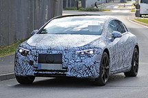 全新奔驰EQS最新路试谍照 接近量产版本