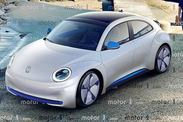 复古与情怀 大众甲壳虫电动版渲染图