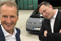 友谊的小船说翻就翻？ 大众又调侃特斯拉了