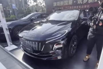 红旗E111最新实车照曝光 采用全新设计风格