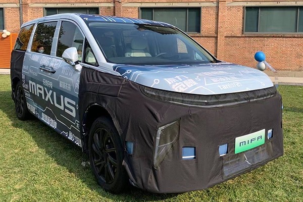 上汽大通 MAXUS 纯电MPV最新谍照 预计年内发布 