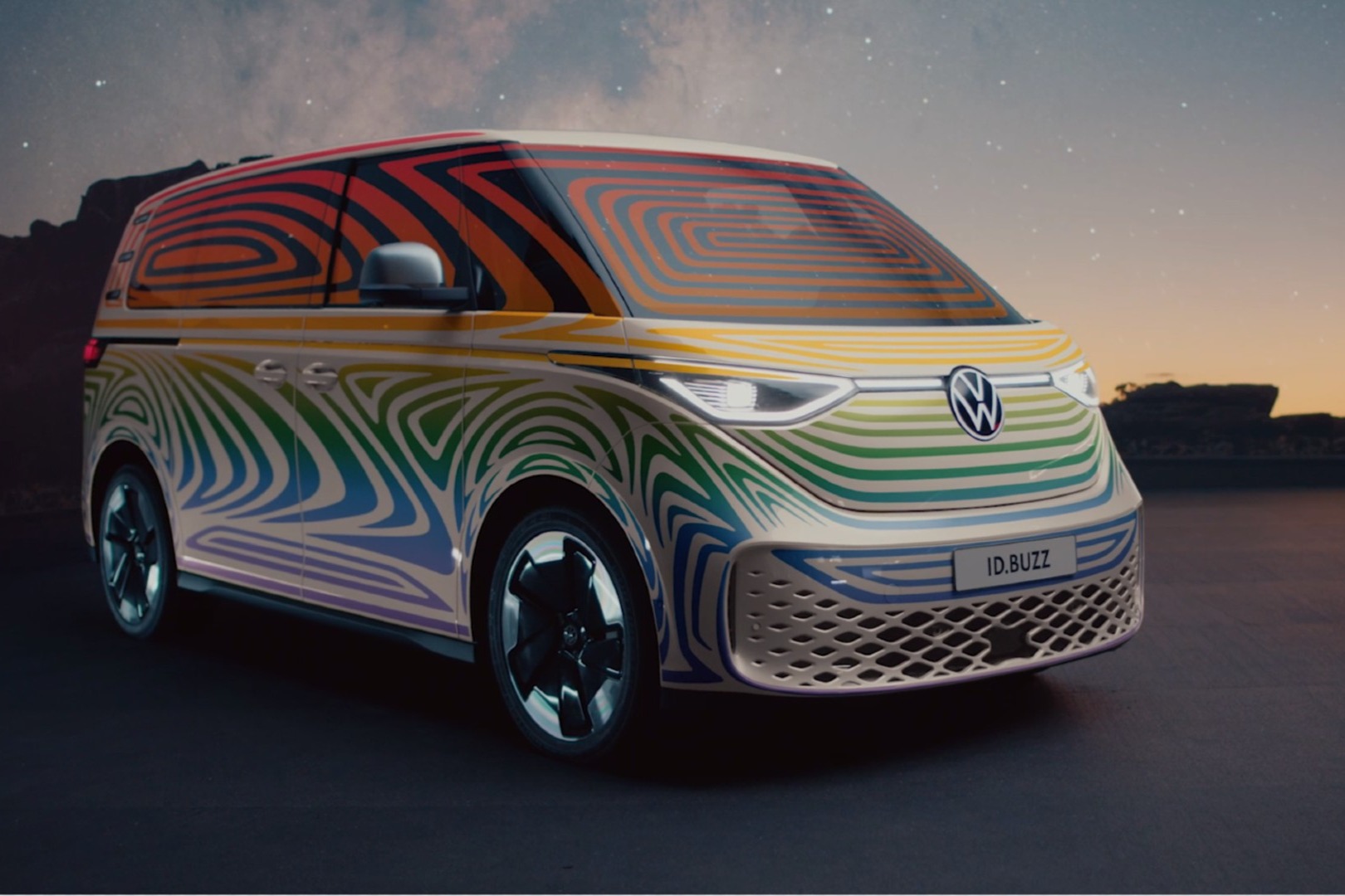 定位MPV  大众发布ID.BUZZ预告视频