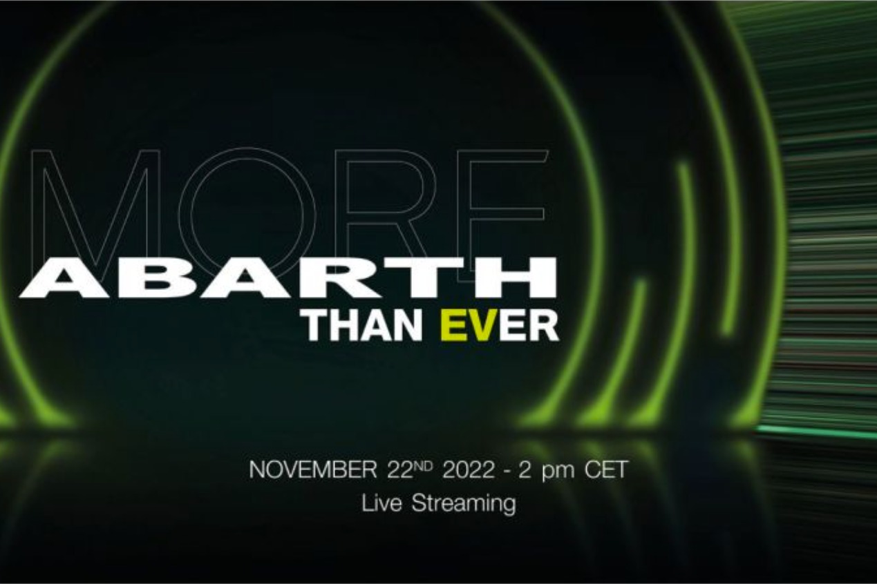 Abarth首款纯电车型预告 将于11月22日全球首发