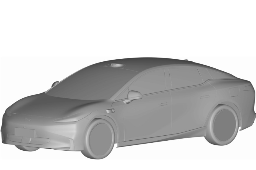 疑似埃安A02专利图曝光，车顶配激光雷达