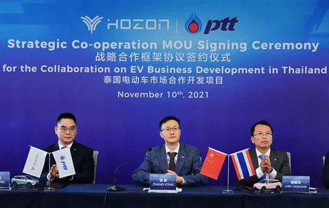 哪吒汽车与泰国ptt公司签署战略合作协议进军东盟市场战略落地 第一电动网 哪吒汽车与泰国ptt公司签署战略合作协议进军东盟市场战略落地 第一电动网