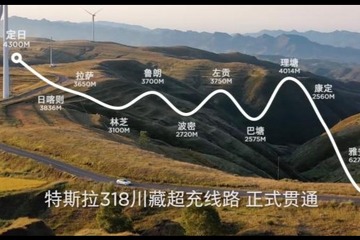 特斯拉：318川藏段建11座超级充电站