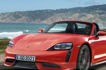 保時捷下一款純電新車Boxster EV概念車 燃油版與純電版并存