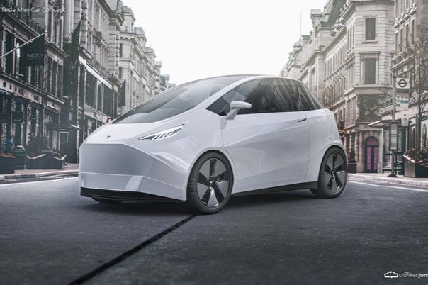 特斯拉Model A 出现？粉丝福利：剪刀门 玻璃顶