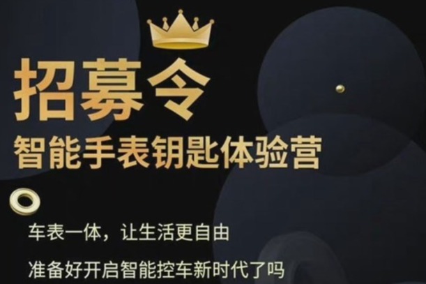 比亚迪招募智能手表钥匙免费体验官 适配多款主销车型