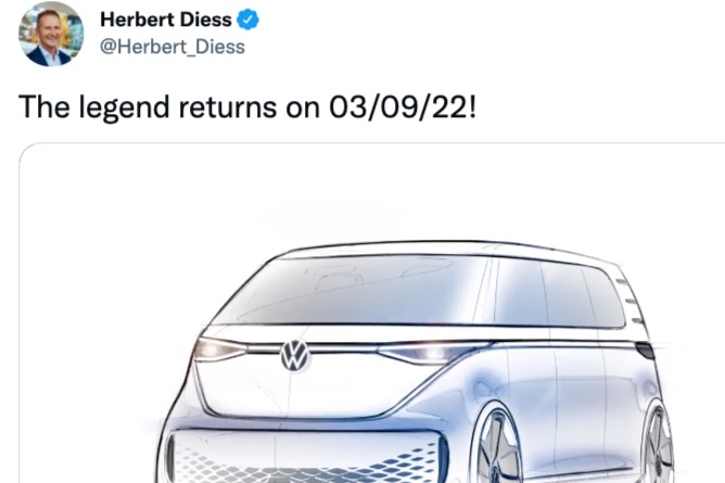 大众迪思: ID.BUZZ 纯电MPV确定于3月9日回归发布