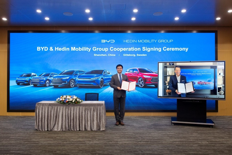 比亚迪宣布进入德国、瑞典市场 首批车辆第四季度交付