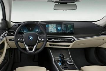 采用双联屏设计-宝马i4内饰图片曝光