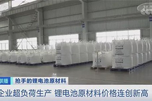 今年來鋰電池原材料價格上漲，最高漲幅已超過200%