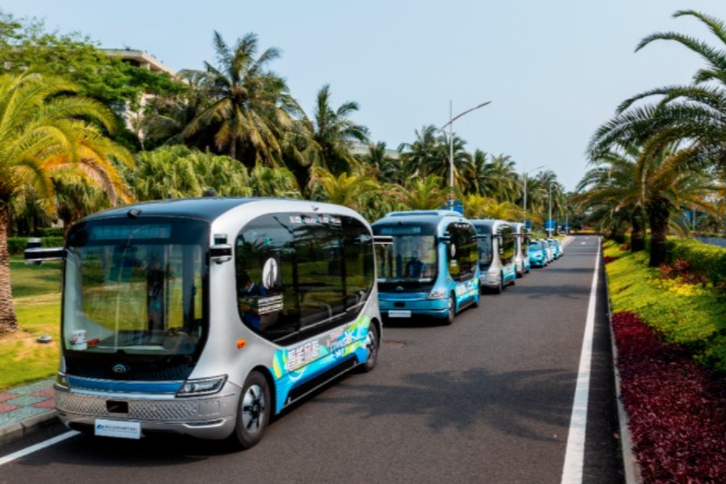 博鳌建成自动驾驶试点  文远知行车队试运行