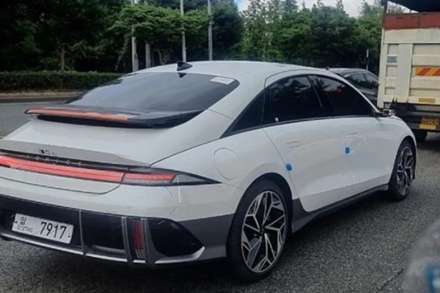 现代IONIQ 6实车图曝光，将在7月14日首发